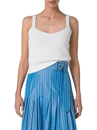 Cotton Rib-Knit Top