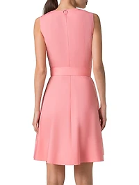 Cotton Poplin Square Neck Minidress