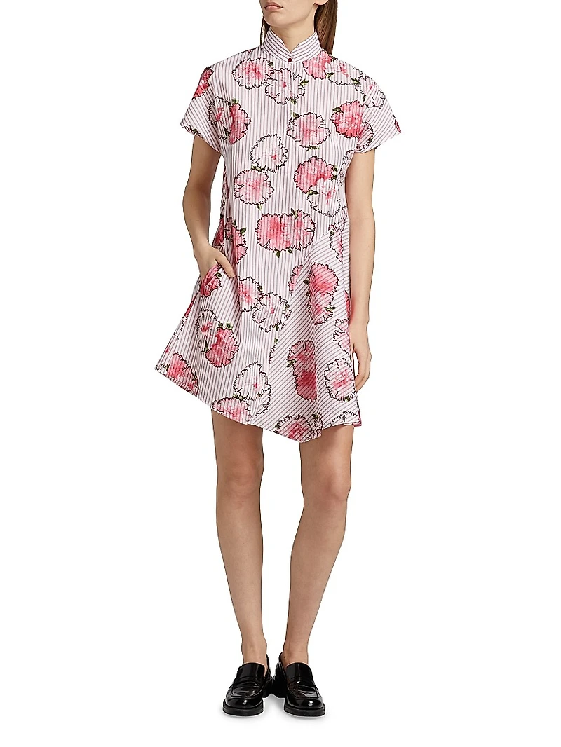Carnation Striped Shirtdress