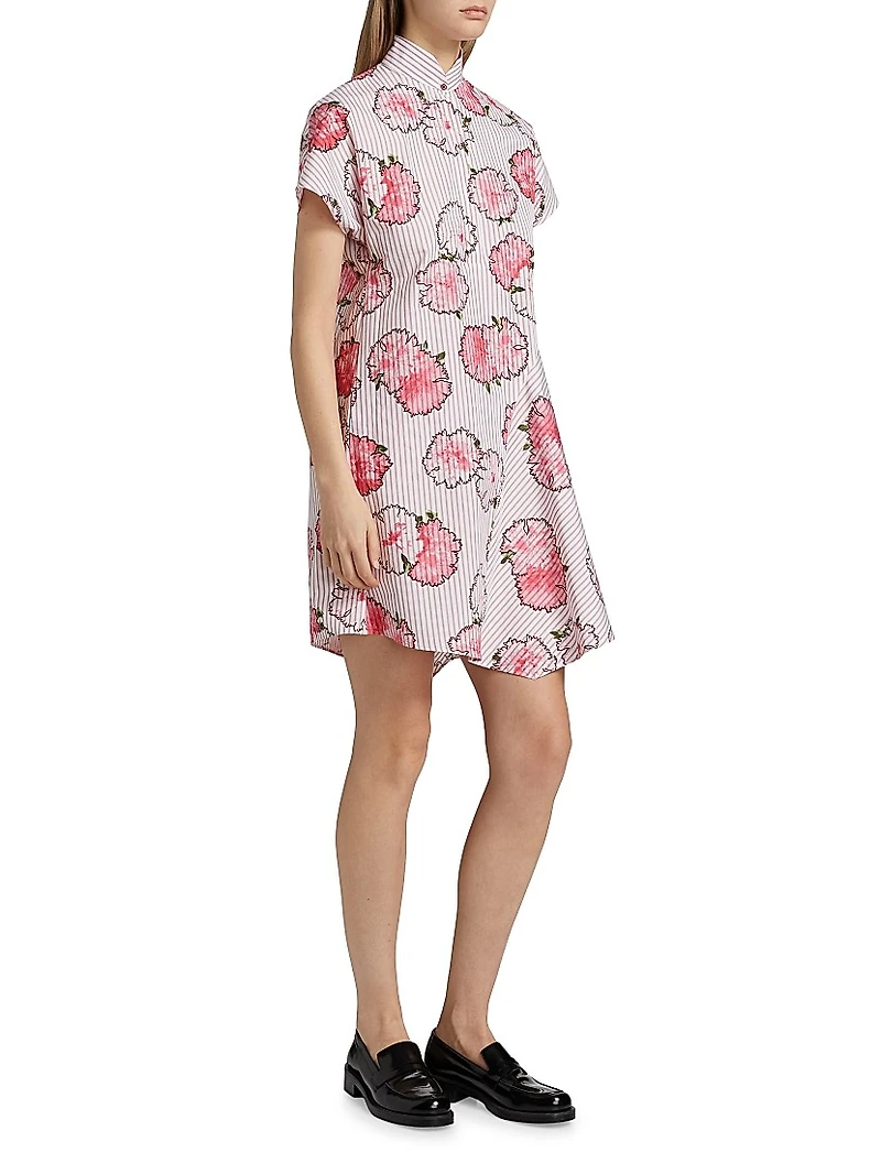 Carnation Striped Shirtdress