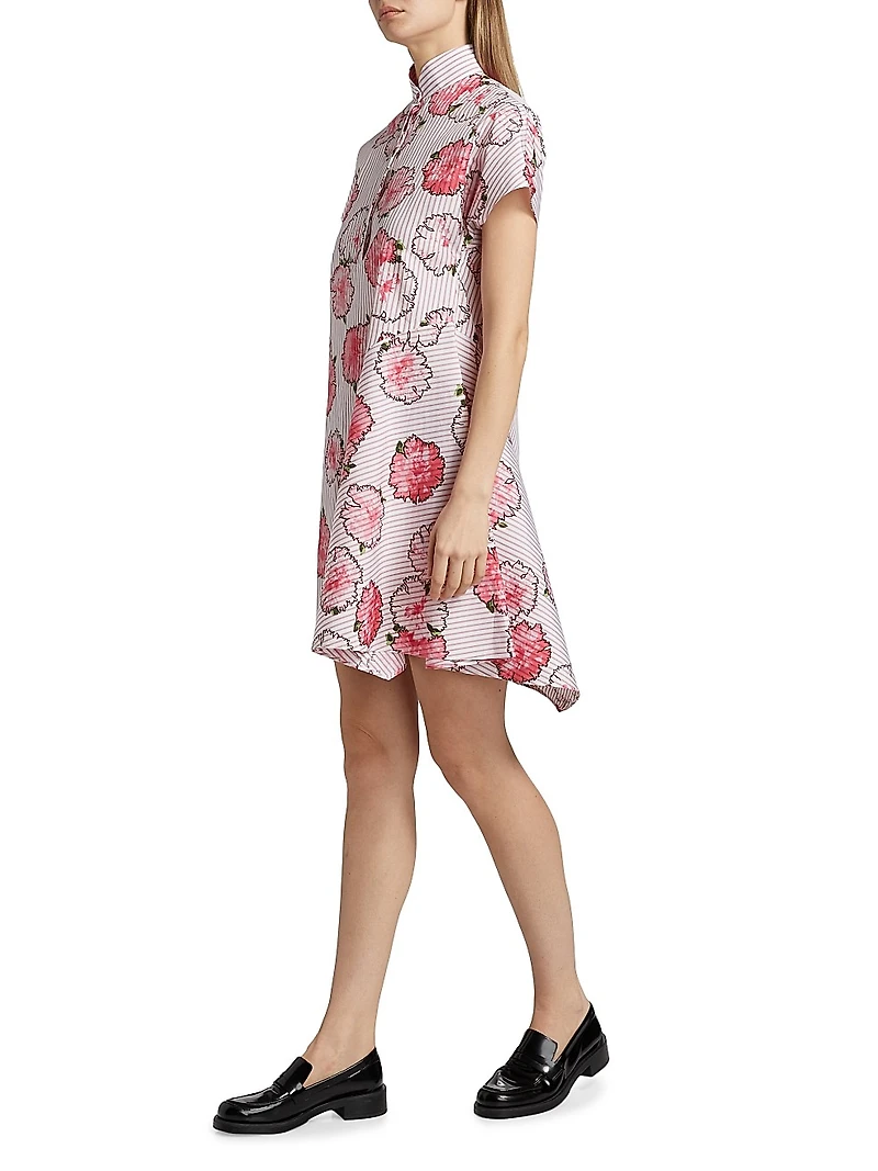 Carnation Striped Shirtdress