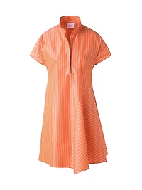 Striped Cotton Poplin Mini Shirtdress