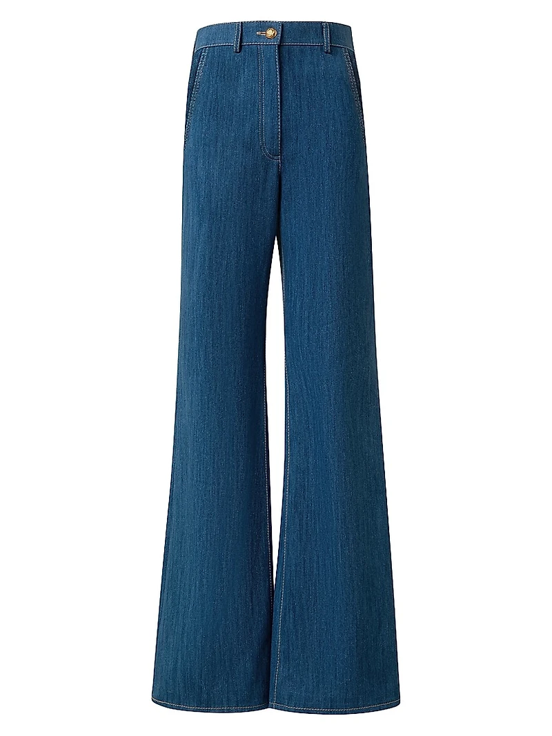 Celia Stretch Cotton Boot-Cut Jeans