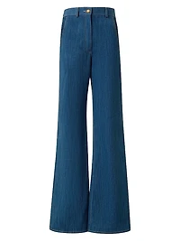 Celia Stretch Cotton Boot-Cut Jeans