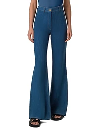 Celia Stretch Cotton Boot-Cut Jeans