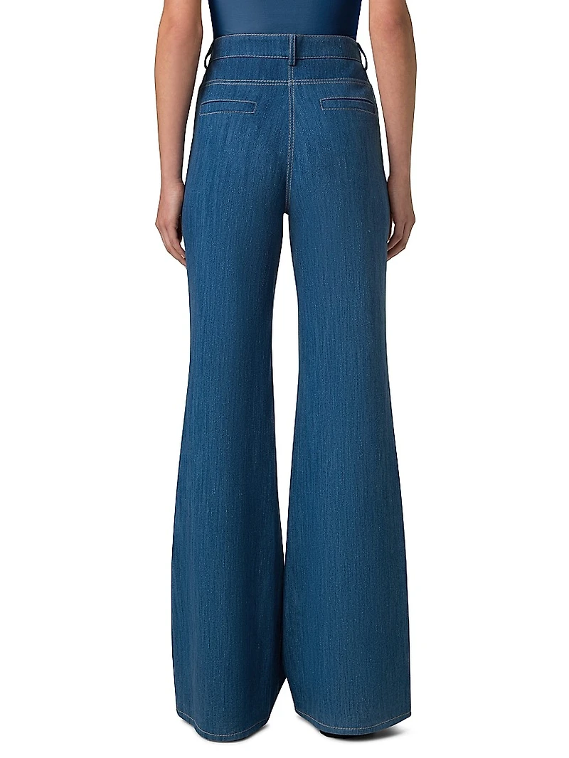 Celia Stretch Cotton Boot-Cut Jeans