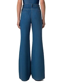 Celia Stretch Cotton Boot-Cut Jeans