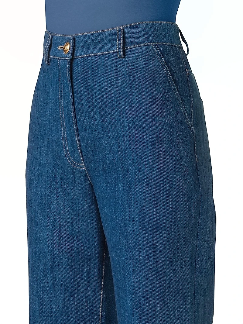 Celia Stretch Cotton Boot-Cut Jeans