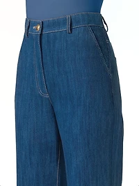 Celia Stretch Cotton Boot-Cut Jeans