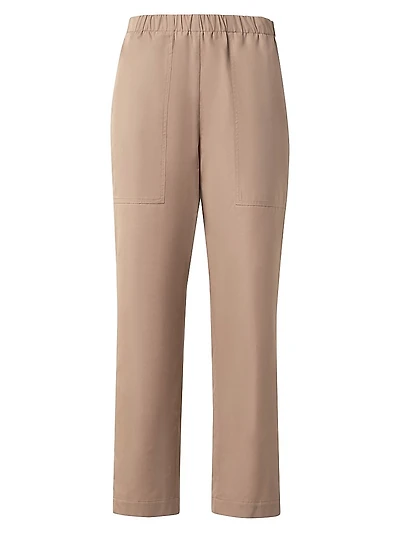 Farello Cotton Poplin Ankle Pants