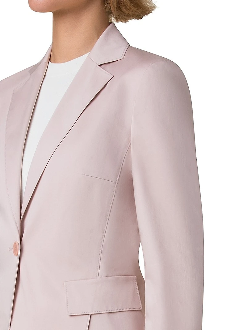 Stretch Cotton Blazer