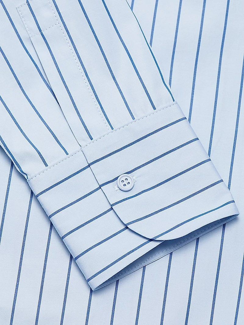 Belted Striped Shirtdress