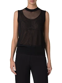 Semi-Sheer Layered Top