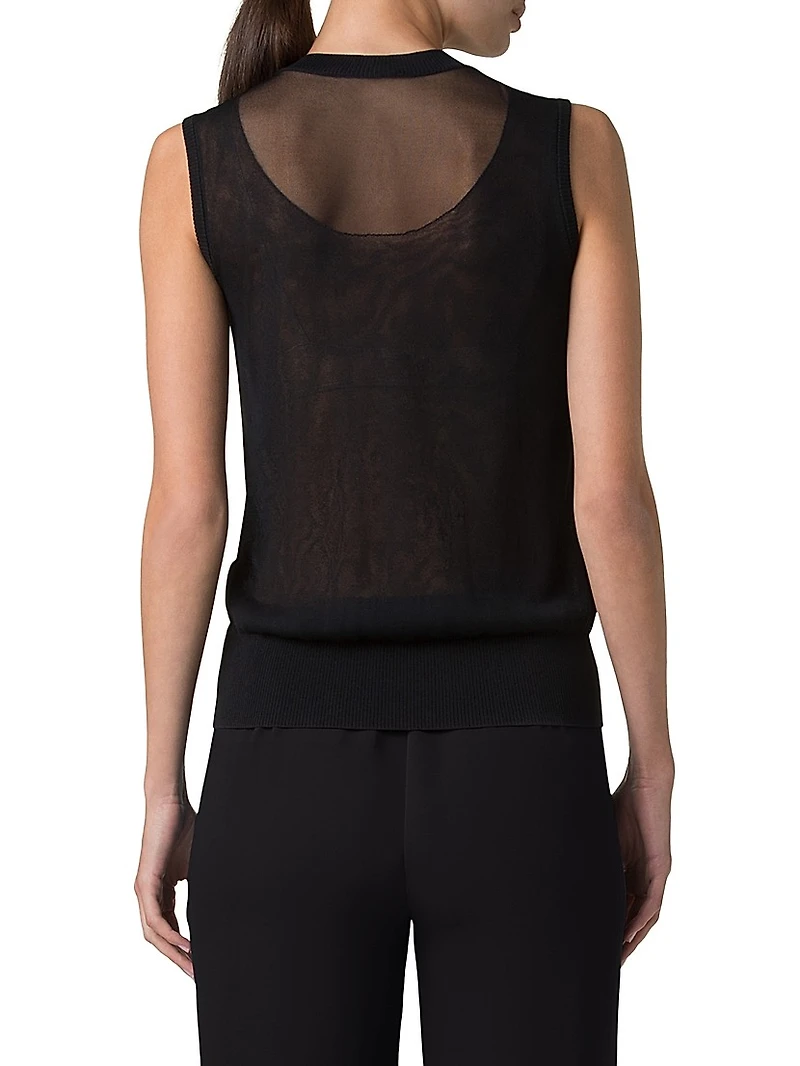 Semi-Sheer Layered Top