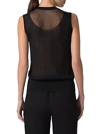 Semi-Sheer Layered Top