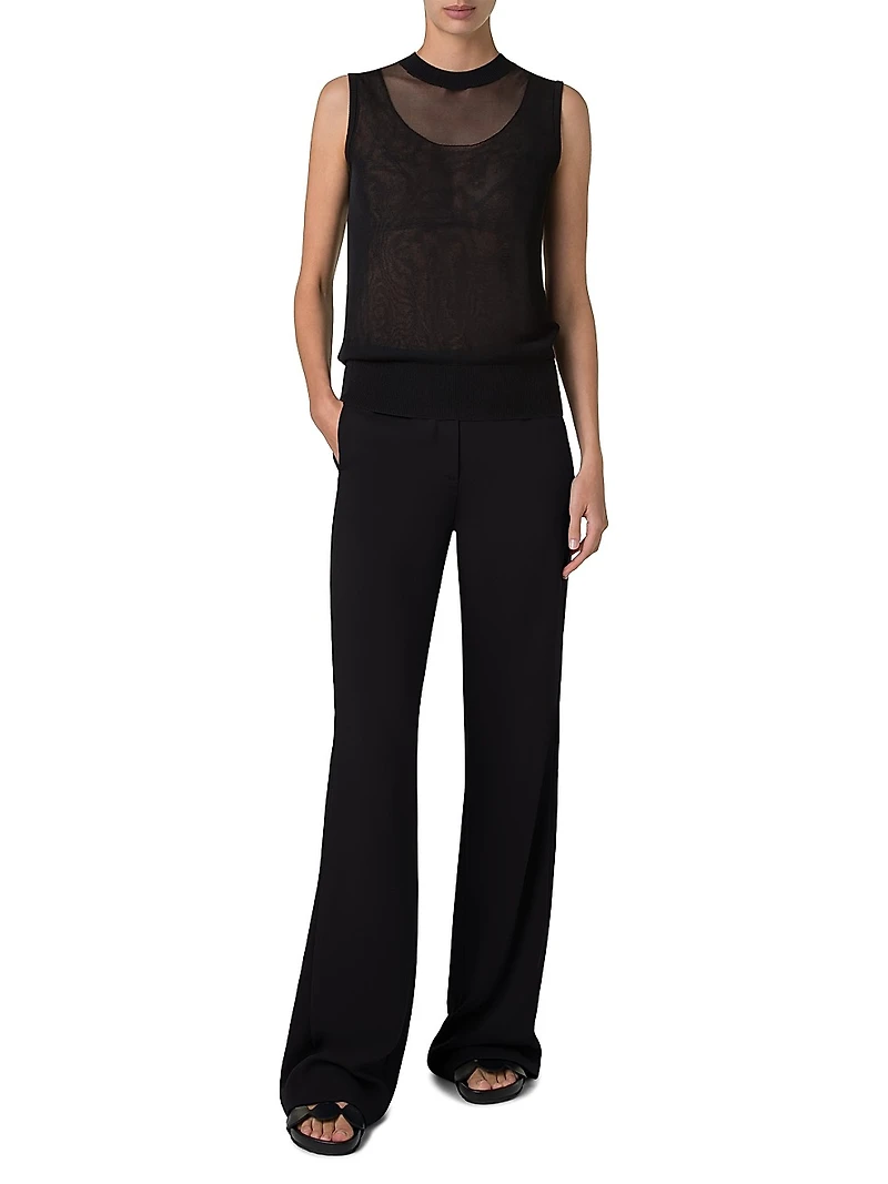 Semi-Sheer Layered Top