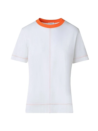 Colorblocked Cotton Jersey T-Shirt