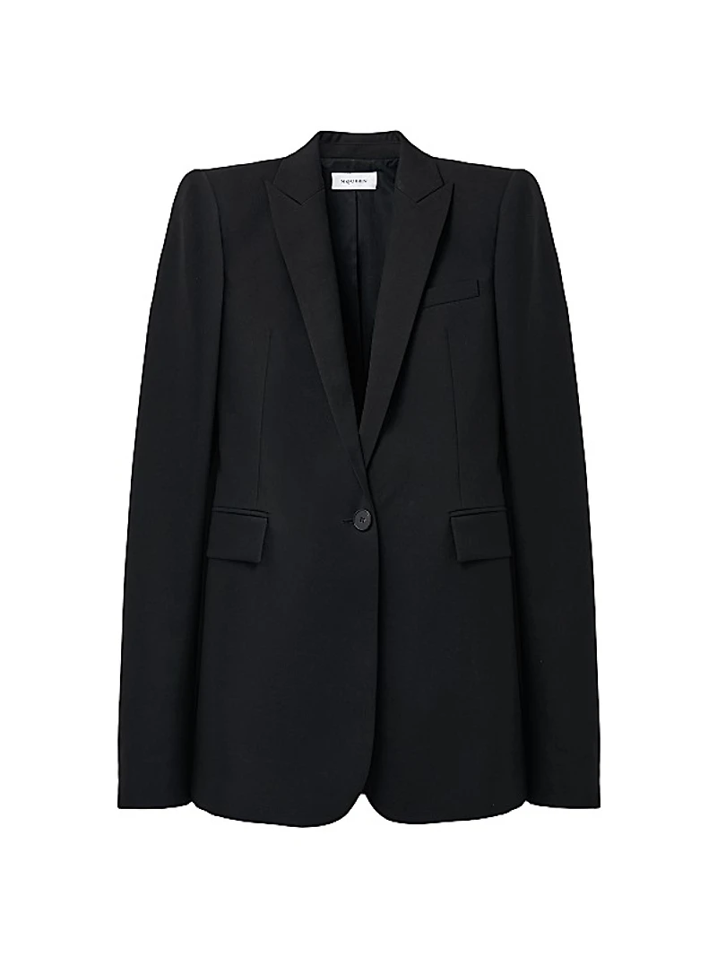 Wool Gabardine Blazer