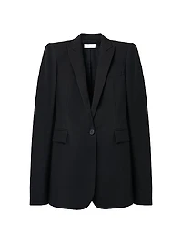 Wool Gabardine Blazer