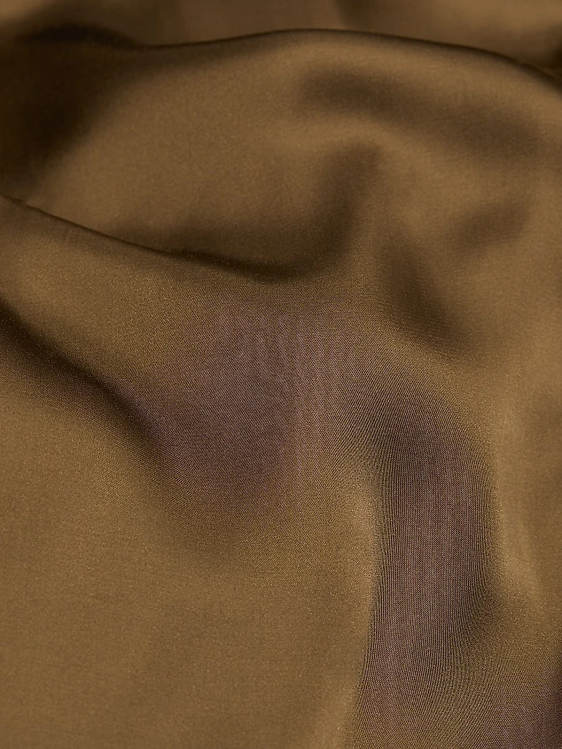 Abito Satin Woven Sleeveless Maxi Dress