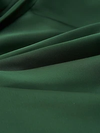 Gwen Satin Gathered Midi-Dress