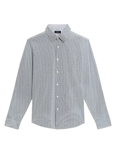 Sylvain Cotton-Blend Button-Front Shirt