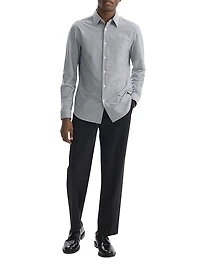 Sylvain Cotton-Blend Button-Front Shirt