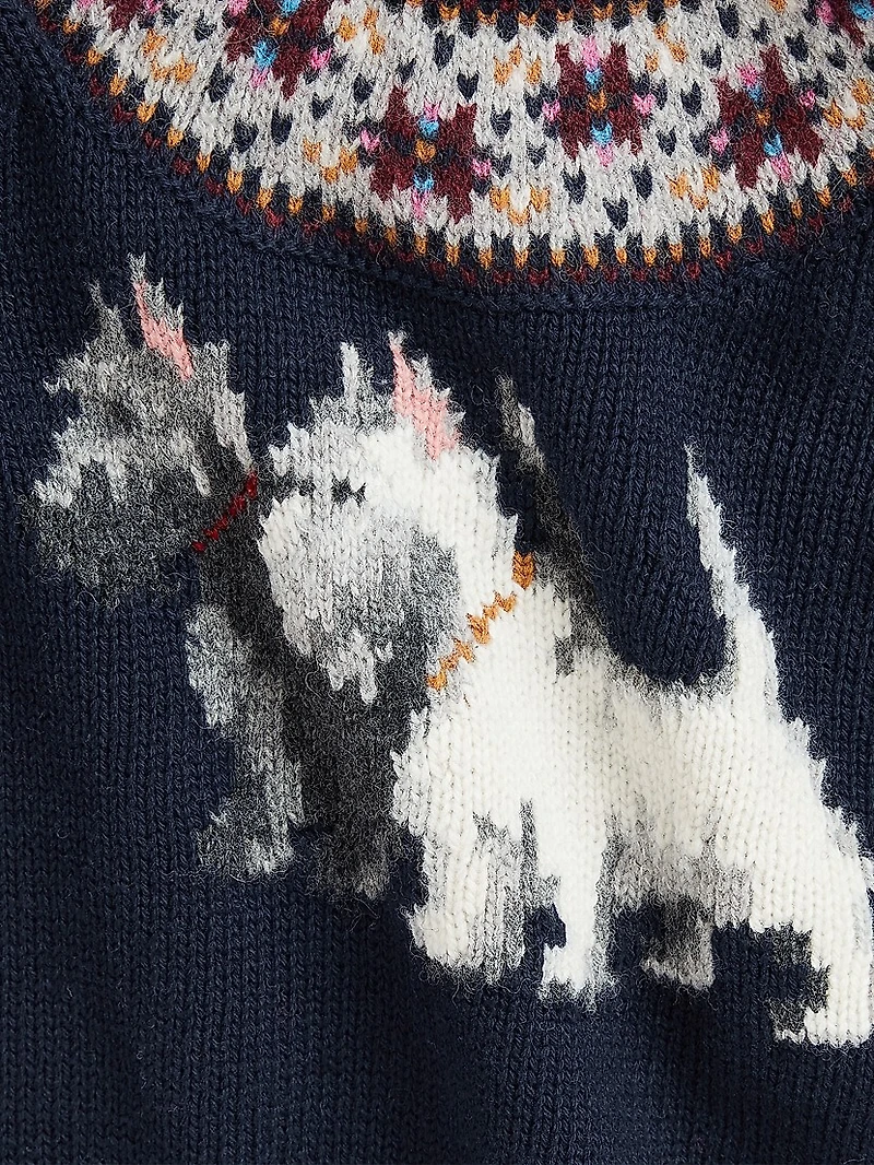 Baby Girl's Intarsia Fair Isle Sweater