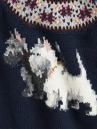 Baby Girl's Intarsia Fair Isle Sweater