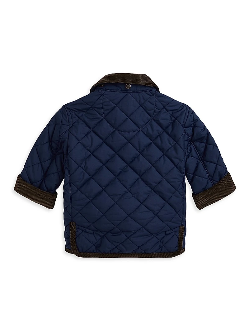 Baby Boy's Quilted Hooded Jacket