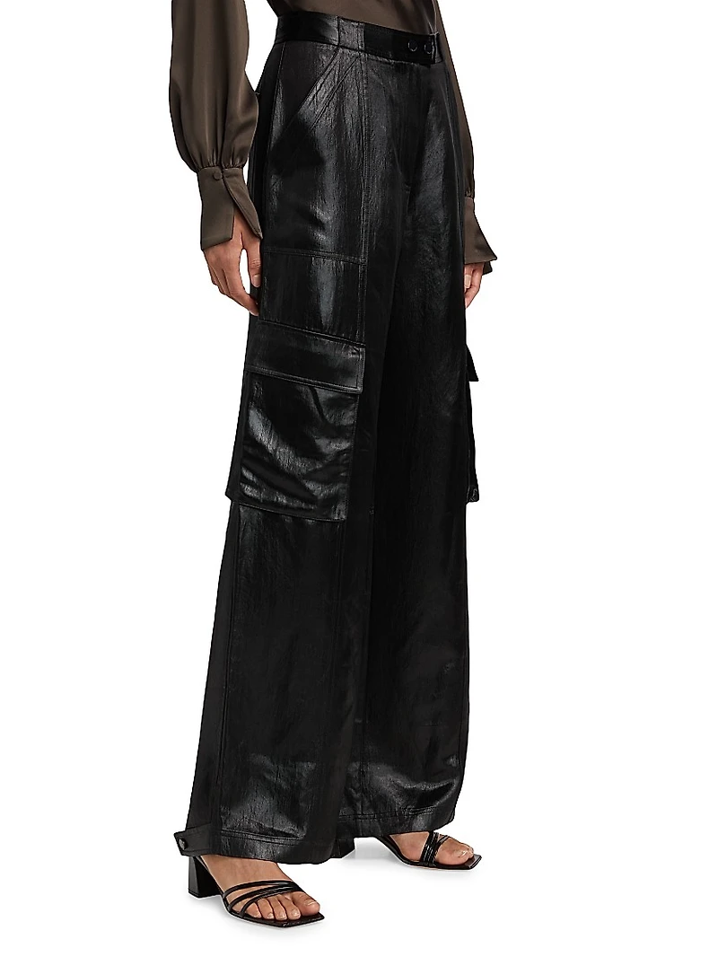 Beatriz Wide-Leg Cargo Pants