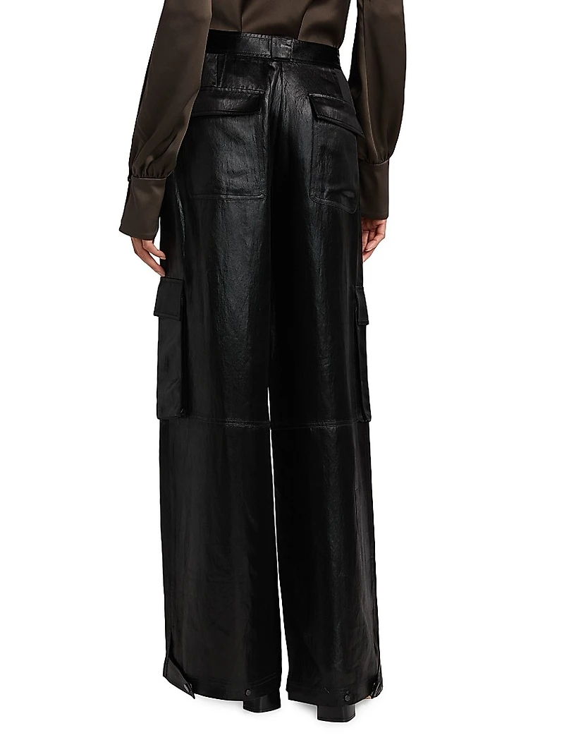 Beatriz Wide-Leg Cargo Pants