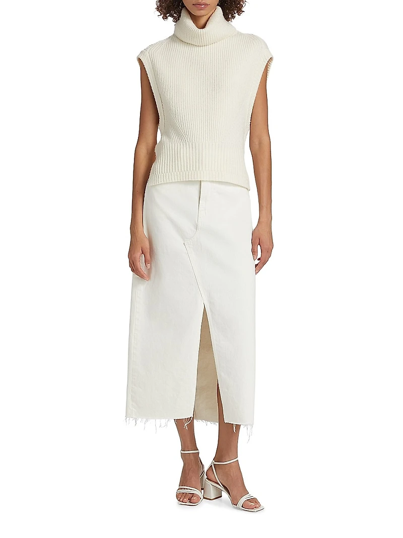Maple Ribbed Sleeveless Top