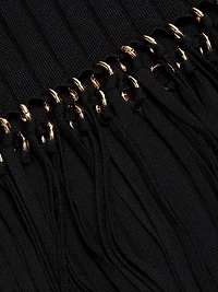 Sharron Fringed Knit Maxi Dress