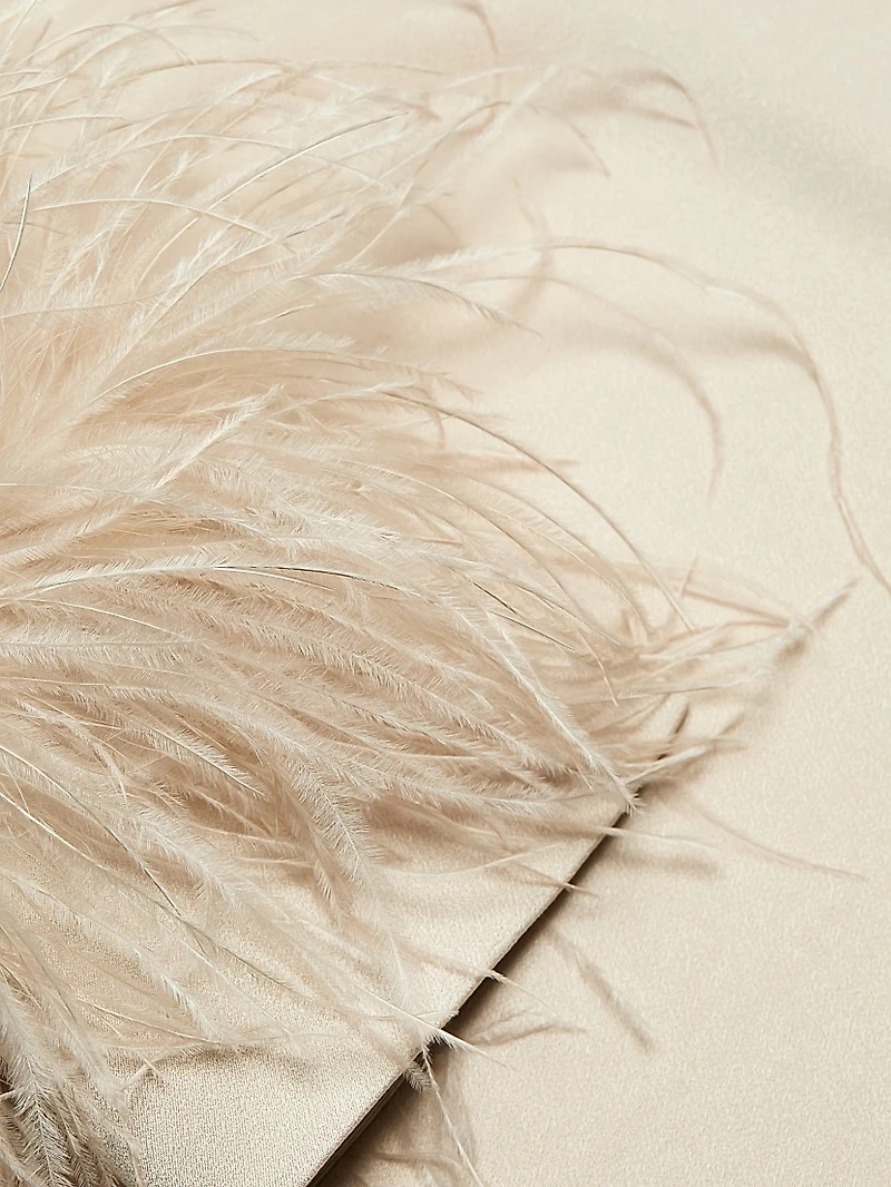 Murphy Feather-Trim Blouse