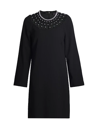 Alby Cut-Out Long-Sleeve Minidress