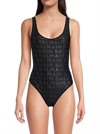 Allover Print One-Piece Swimsuit