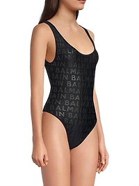 Allover Print One-Piece Swimsuit