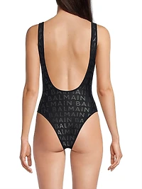 Allover Print One-Piece Swimsuit