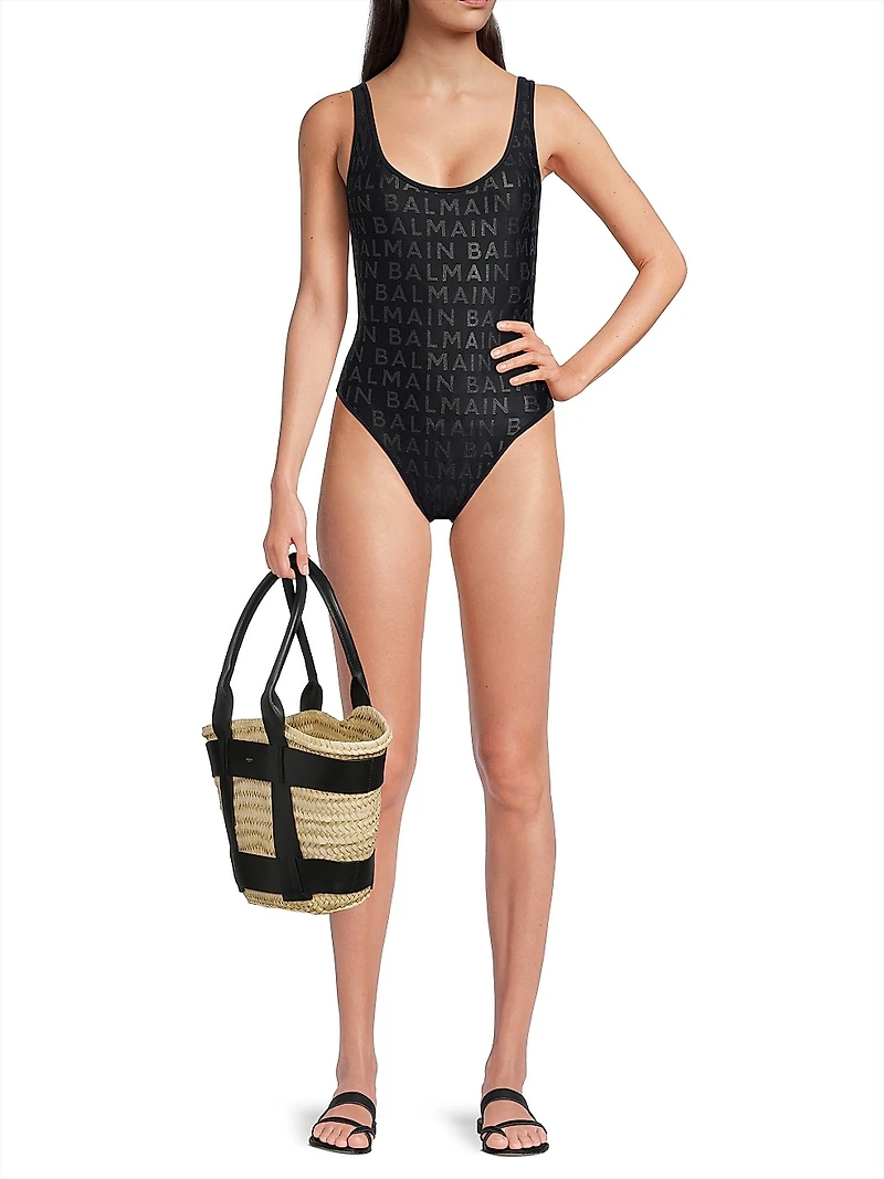 Allover Print One-Piece Swimsuit