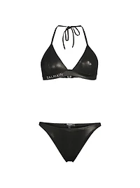 Metallise Triangle Bikini Set