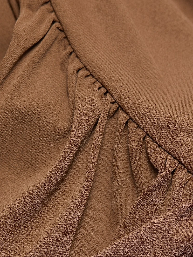 Abito Avra Ruched One-Shoulder Gown