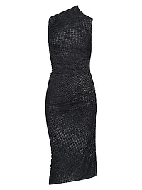 Abito Svita Crocodile Sleeveless Knee-Length Dress