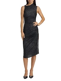 Abito Svita Crocodile Sleeveless Knee-Length Dress