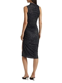 Abito Svita Crocodile Sleeveless Knee-Length Dress