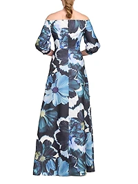 Alison Floral Off-the-Shoulder Gown