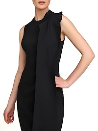 Naomi Stretch Crêpe Cocktail Dress