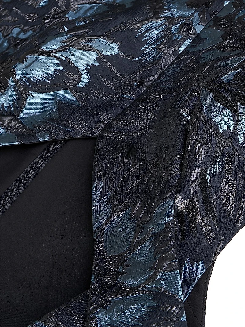 Isabetta Floral Jacquard Gown