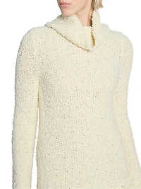 Meloe Wool-Blend Fringe-Hem Sweaterdress