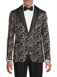 Novel Silk-Wool Smoking Jacket